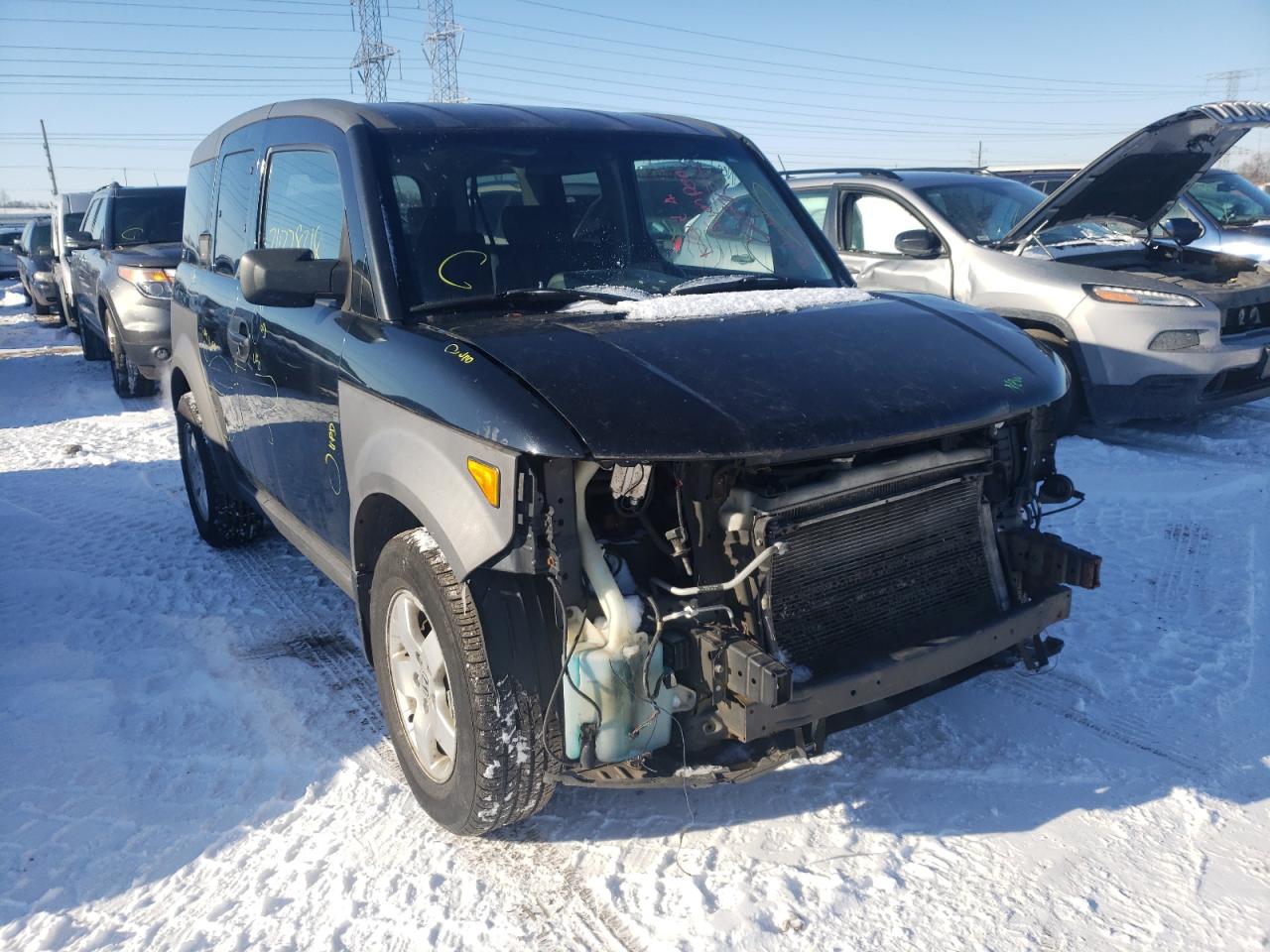 HONDA ELEMENT EX 2003 with VIN 5J6YH28573L033839 - Photo from auction