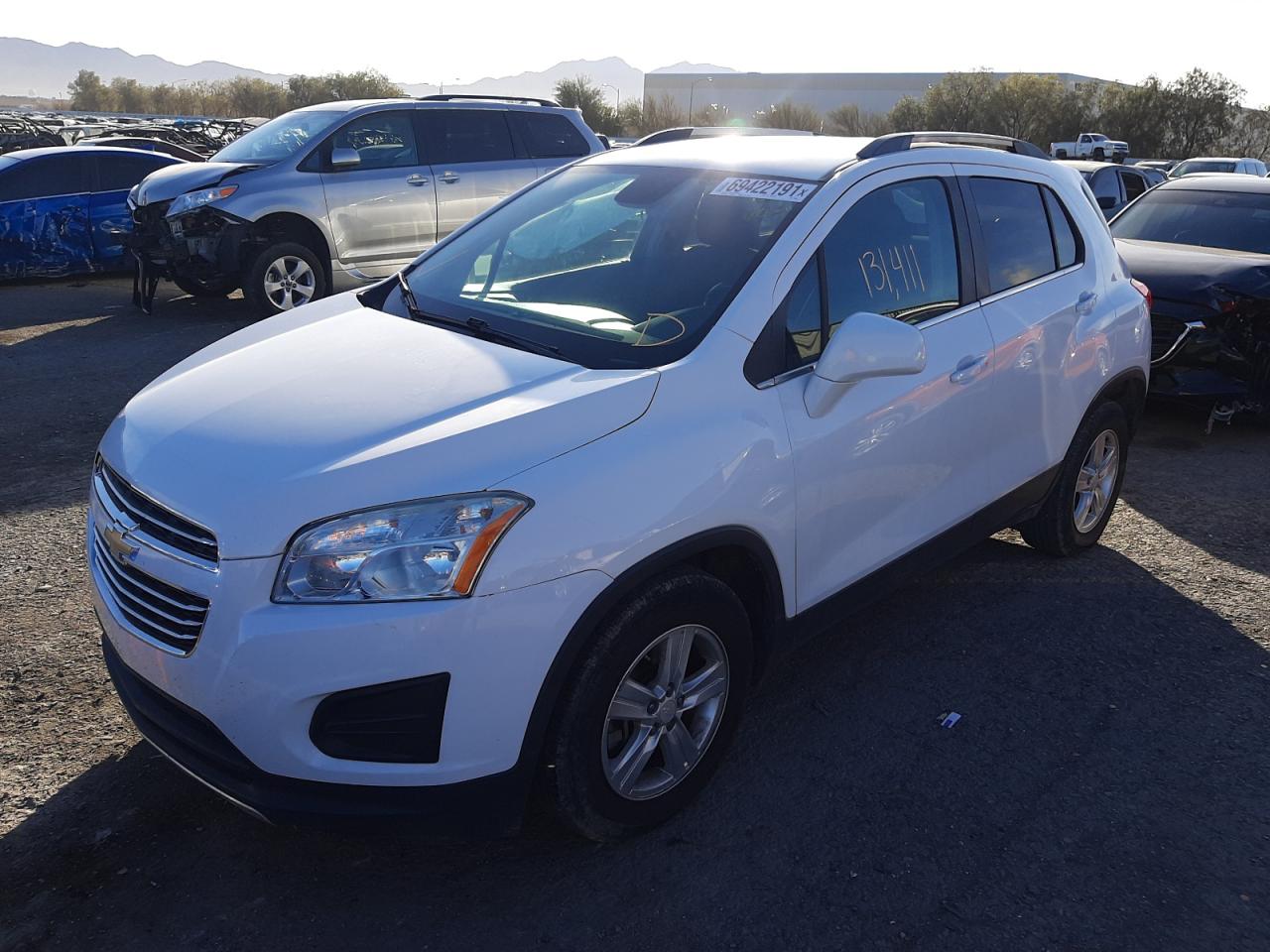 Photo 2 from auction – 2016 CHEVROLET TRAX 1LT with VIN 3GNCJLSB8GL194520