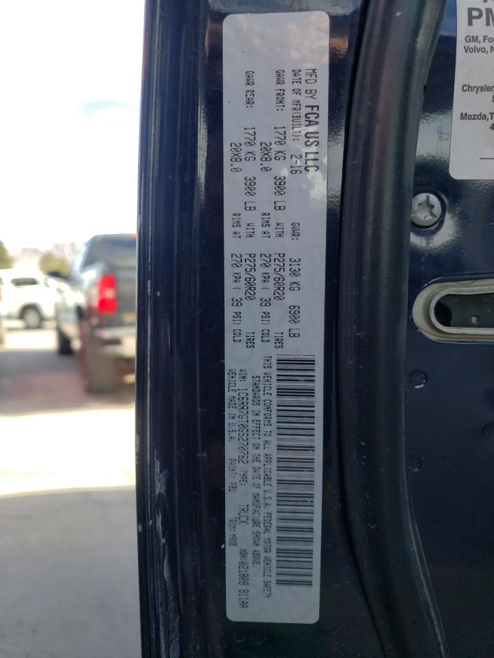 Photo 10 from auction – 2016 RAM 1500 SLT with VIN 1C6RR7GT0GS270762