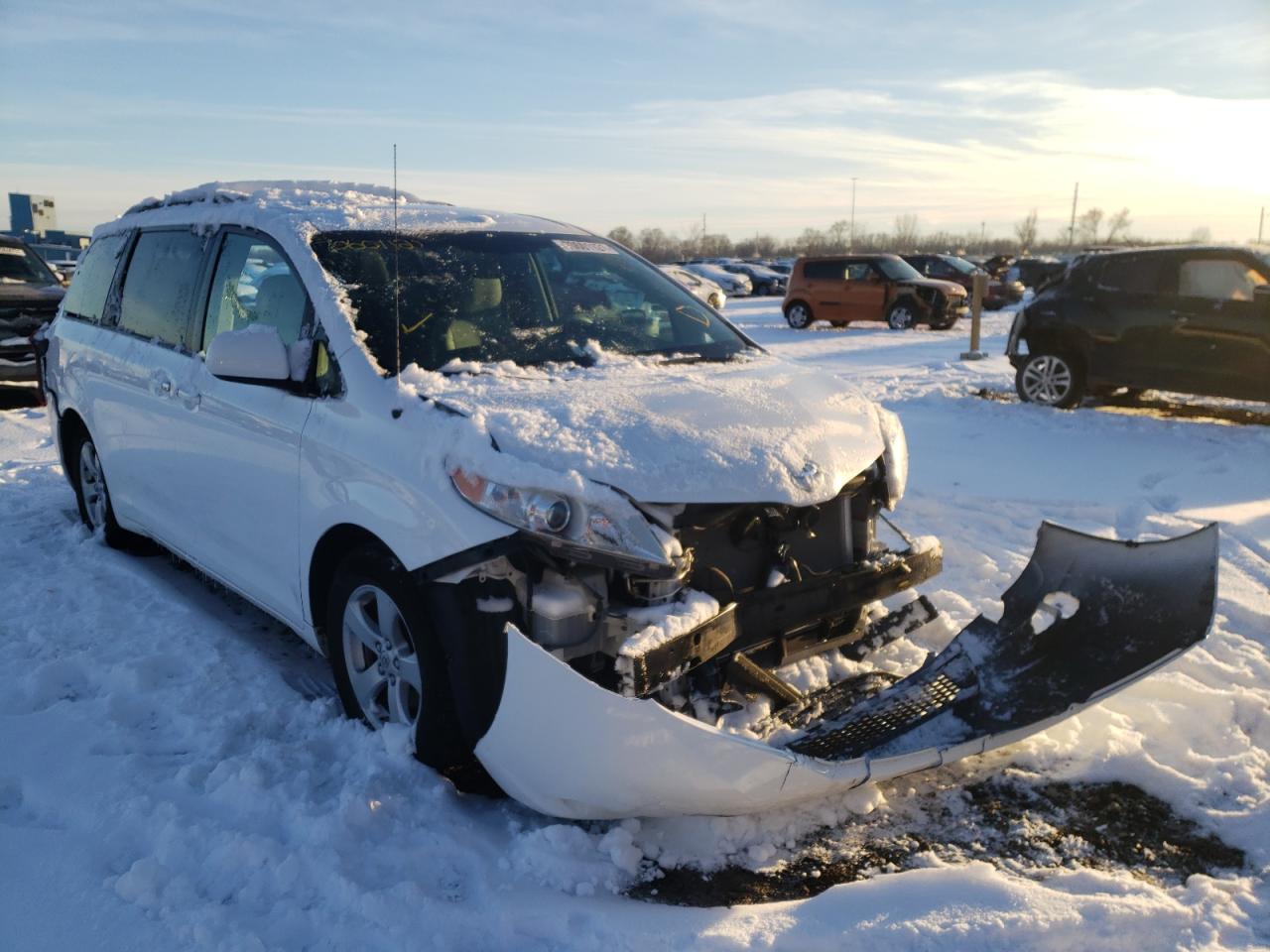 TOYOTA SIENNA LE 2012 with VIN 5TDKK3DC4CS205492 - Photo from auction