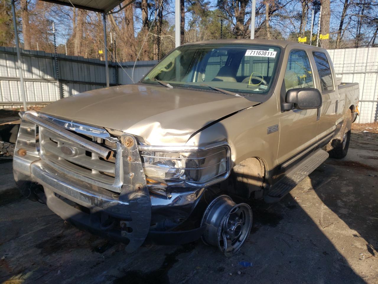 Photo 2 from auction – 2000 FORD F250 SUPER with VIN 1FTNW21L2YEA86919