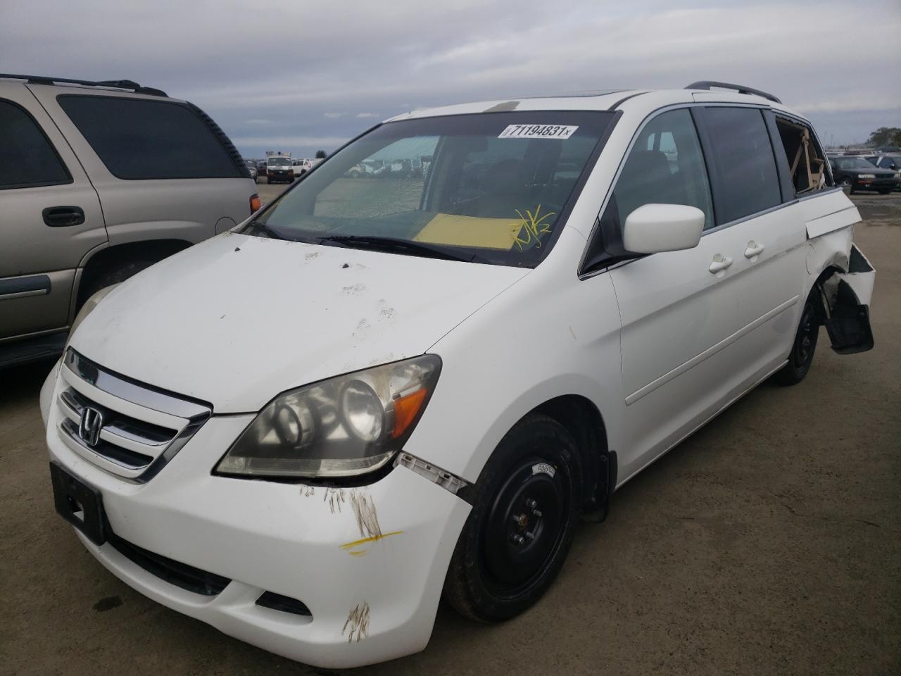 Photo 2 from auction – 2007 HONDA ODYSSEY EX with VIN 5FNRL38727B457776