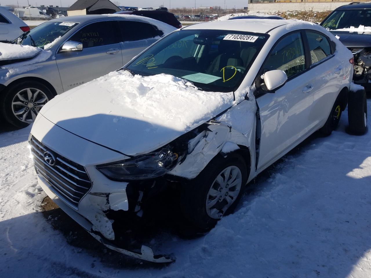 Photo 2 from auction – 2021 HYUNDAI ACCENT SE with VIN 3KPC24A64ME144729