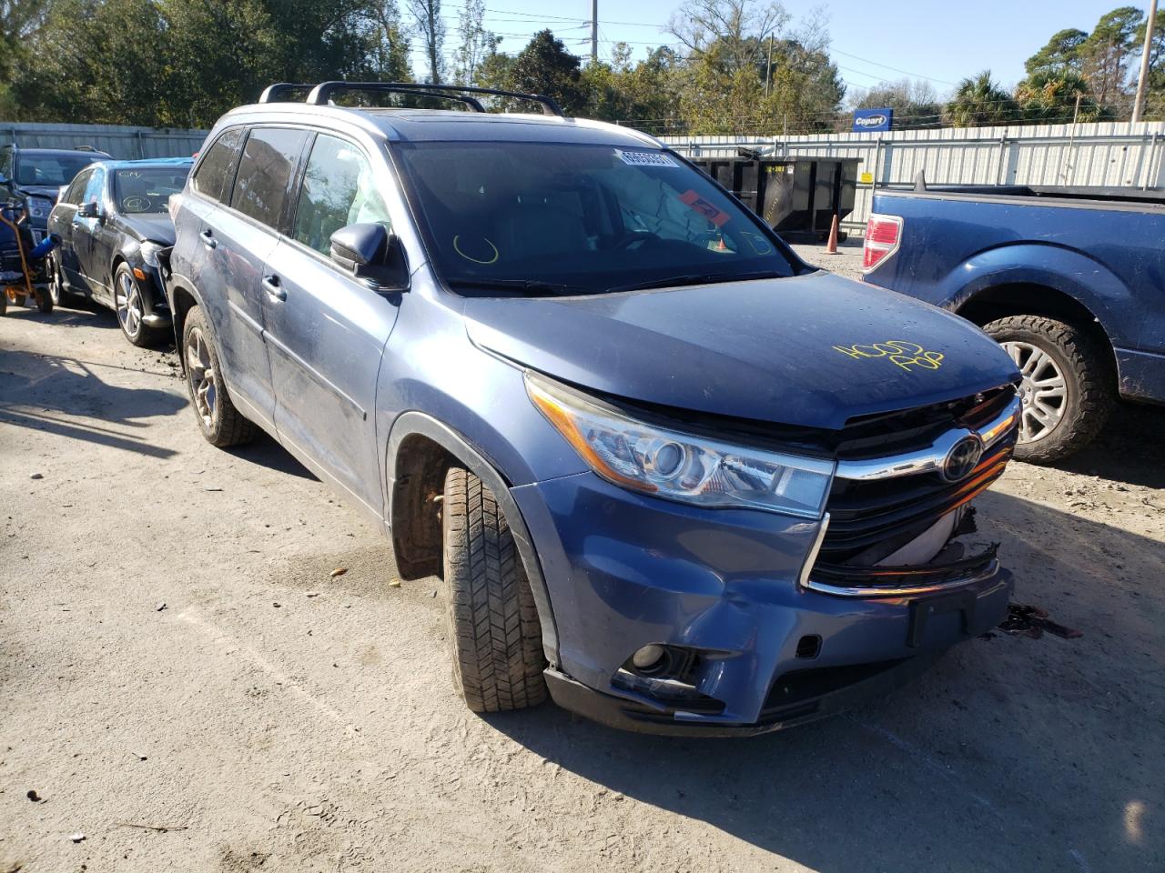 TOYOTA HIGHLANDER 2014 with VIN 5TDDKRFH0ES054545 - Photo from auction