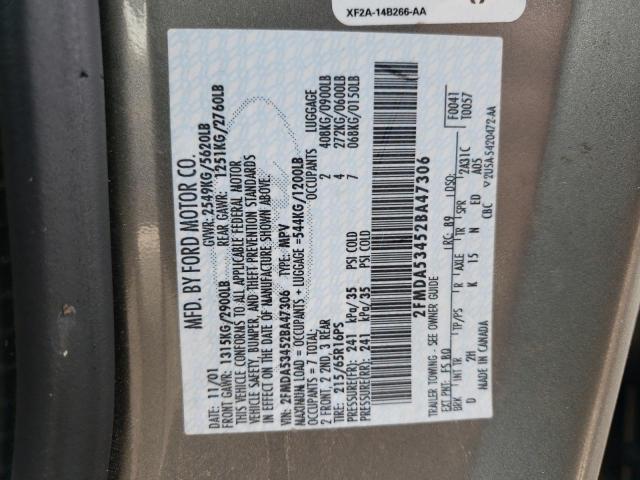 Photo 10 from auction – 2002 FORD WINDSTAR S with VIN 2FMDA53452BA47306