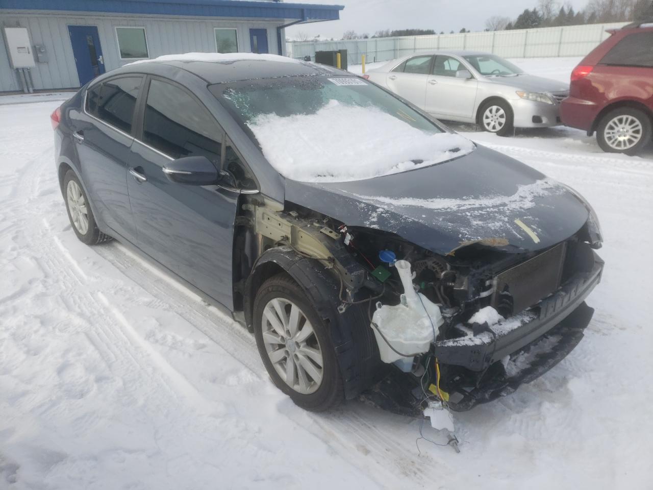 KIA FORTE EX 2014 with VIN KNAFX4A82E5089725 - Photo from auction
