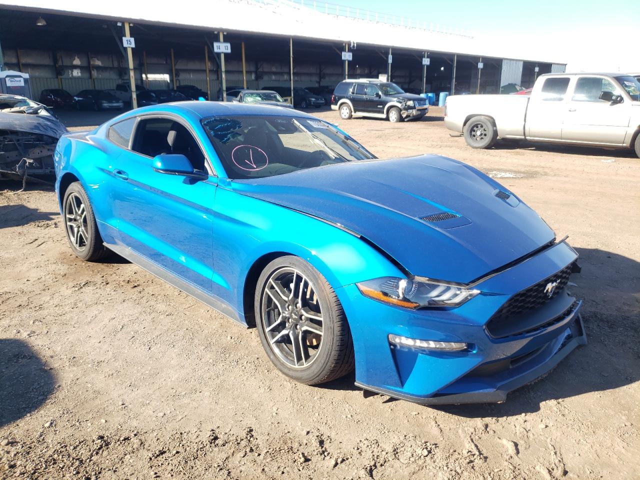 FORD MUSTANG 2021 with VIN 1FA6P8TH5M5134605 - Photo from auction