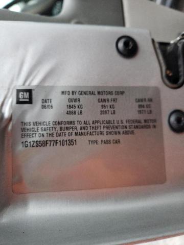 Photo 10 from auction – 2007 CHEVROLET MALIBU LS with VIN 1G1ZS58F77F101351