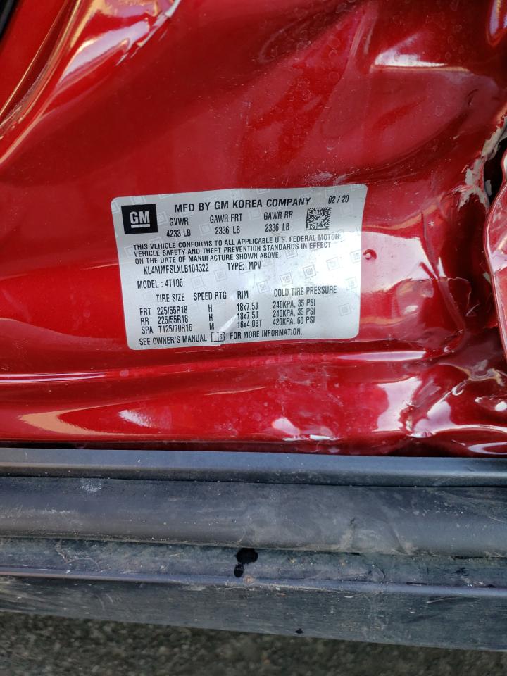 Photo 10 from auction – 2020 BUICK ENCORE GX with VIN KL4MMFSLXLB104322