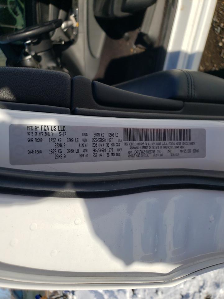 Photo 10 from auction – 2017 JEEP GRAND CHER with VIN 1C4RJFAG5HC861798