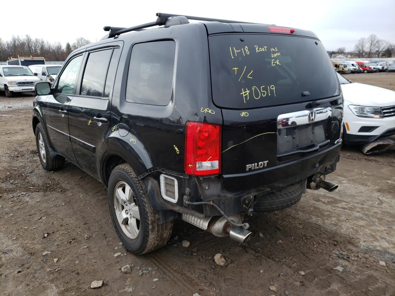 Photo 3 from auction – 2009 HONDA PILOT EXL with VIN 5FNYF48629B030519