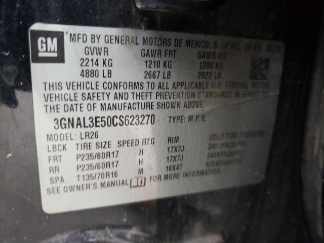 Photo 10 from auction – 2012 CHEVROLET CAPTIVA SP with VIN 3GNAL3E50CS623270