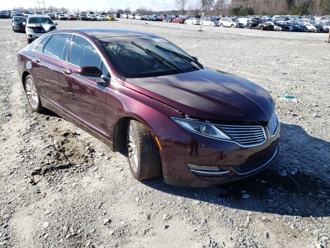 LINCOLN MKZ 2013 with VIN 3LN6L2G9XDR825238 - Photo from auction