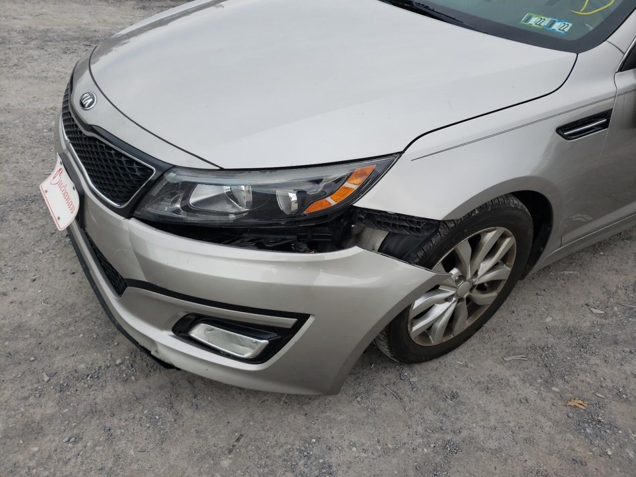 Photo 9 from auction – 2014 KIA OPTIMA EX with VIN 5XXGN4A72EG281307