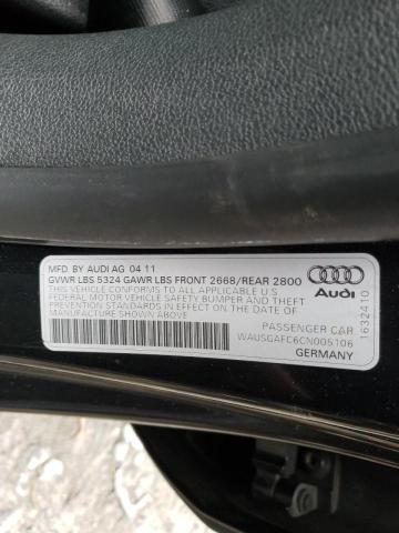 Photo 10 from auction – 2012 AUDI A7 PRESTIG with VIN WAUSGAFC6CN005106