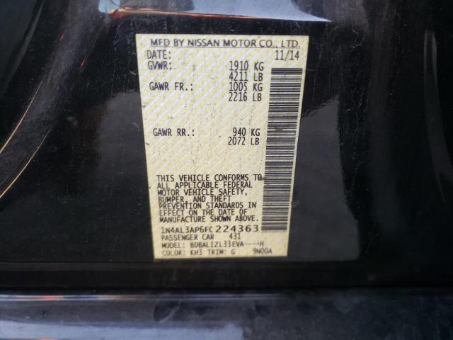 Photo 10 from auction – 2015 NISSAN ALTIMA 2.5 with VIN 1N4AL3AP6FC224363