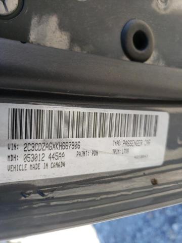 Photo 10 from auction – 2019 DODGE CHALLENGER with VIN 2C3CDZAGXKH667906