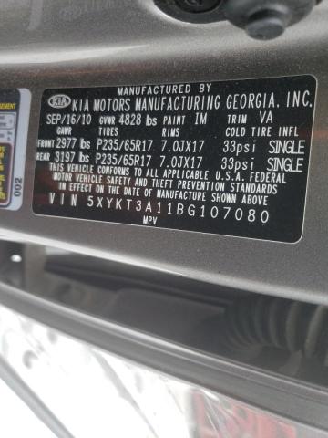 Photo 10 from auction – 2011 KIA SORENTO BA with VIN 5XYKT3A11BG107080