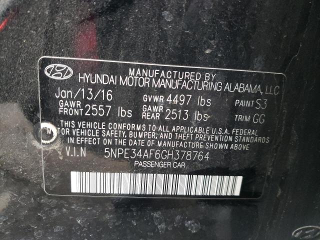 Photo 10 from auction – 2016 HYUNDAI SONATA SPO with VIN 5NPE34AF6GH378764