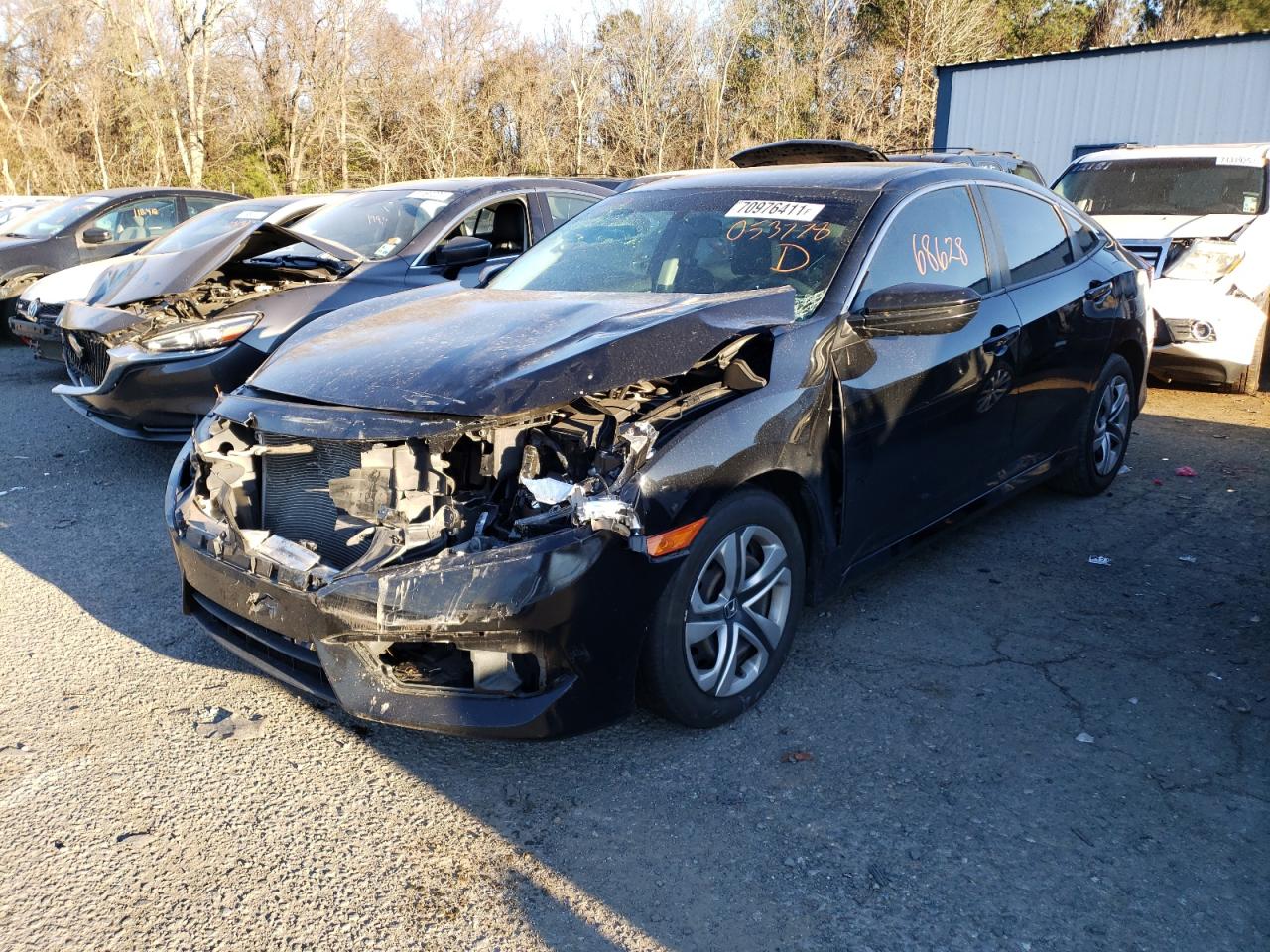 Photo 2 from auction – 2017 HONDA CIVIC LX with VIN 19XFC2F55HE053778