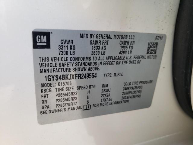 Photo 10 from auction – 2015 CADILLAC ESCALADE L with VIN 1GYS4BKJXFR249564