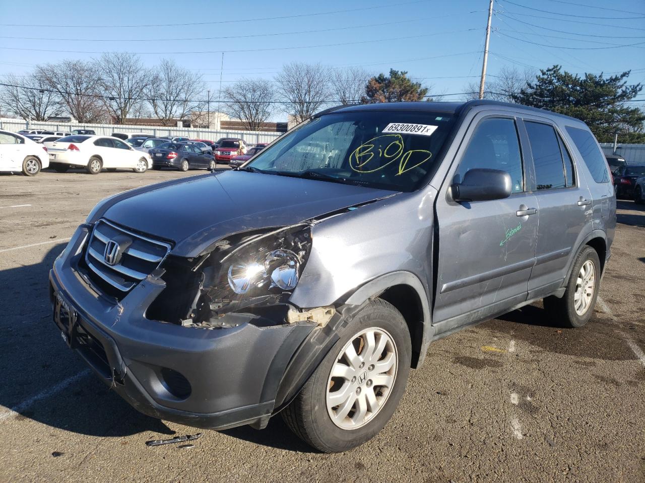 Photo 2 from auction – 2006 HONDA CR-V SE with VIN JHLRD78956C056890