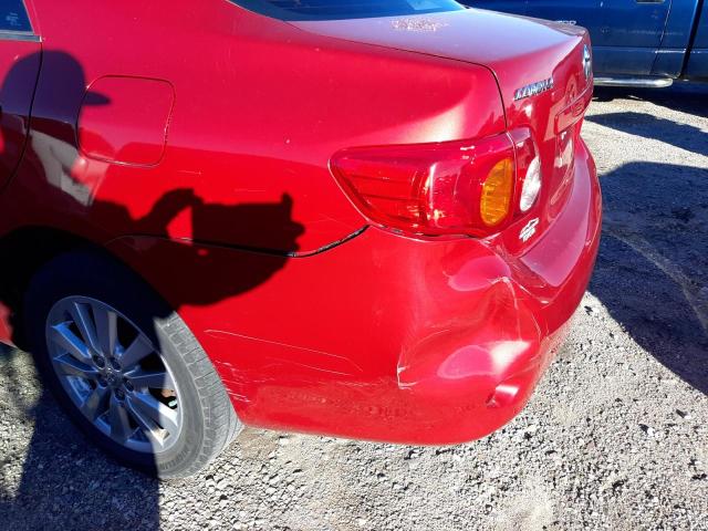 Photo 9 from auction – 2009 TOYOTA COROLLA BA with VIN 1NXBU40E89Z017338