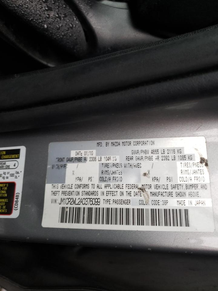Photo 10 from auction – 2010 MAZDA 5 with VIN JM1CR2WL2A0376099
