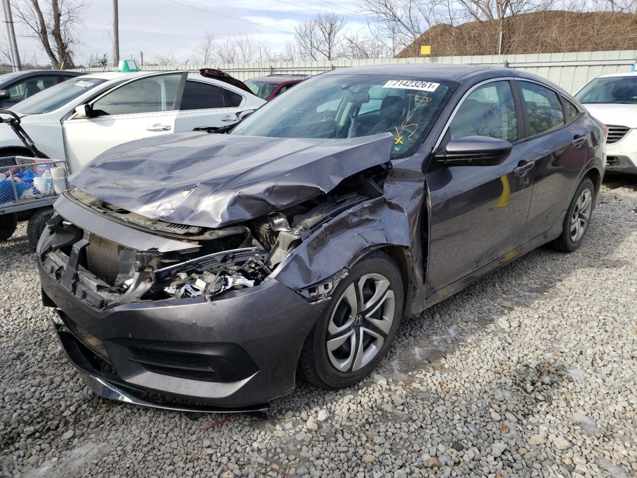 Photo 2 from auction – 2017 HONDA CIVIC LX with VIN 19XFC2F57HE045424