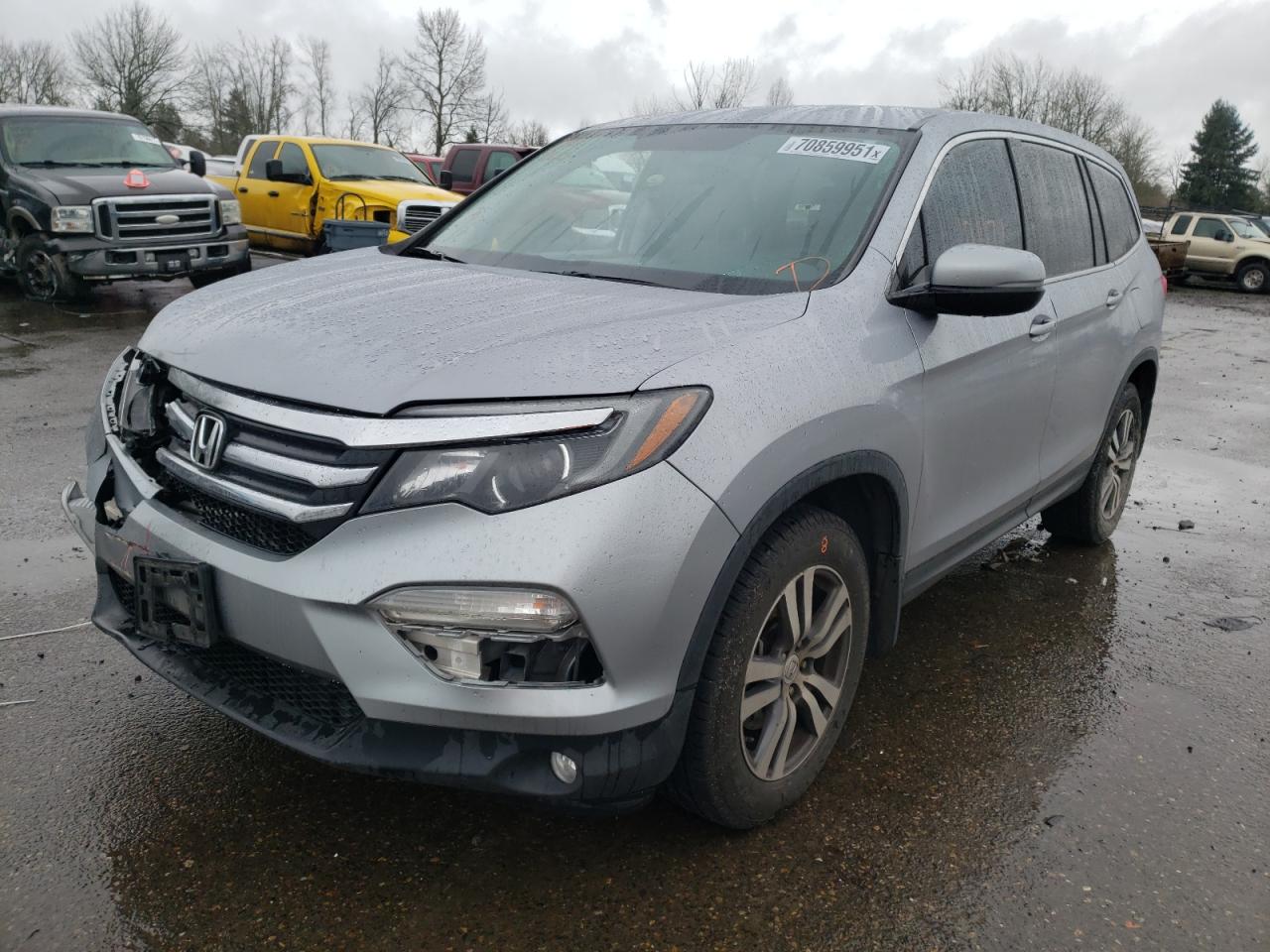 Фото 2 с аукциона – 2018 HONDA PILOT EX с VIN 5FNYF5H34JB009249