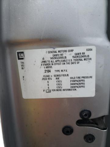 Photo 10 from auction – 2004 CHEVROLET TRAILBLAZE with VIN 1GNET16P746212184