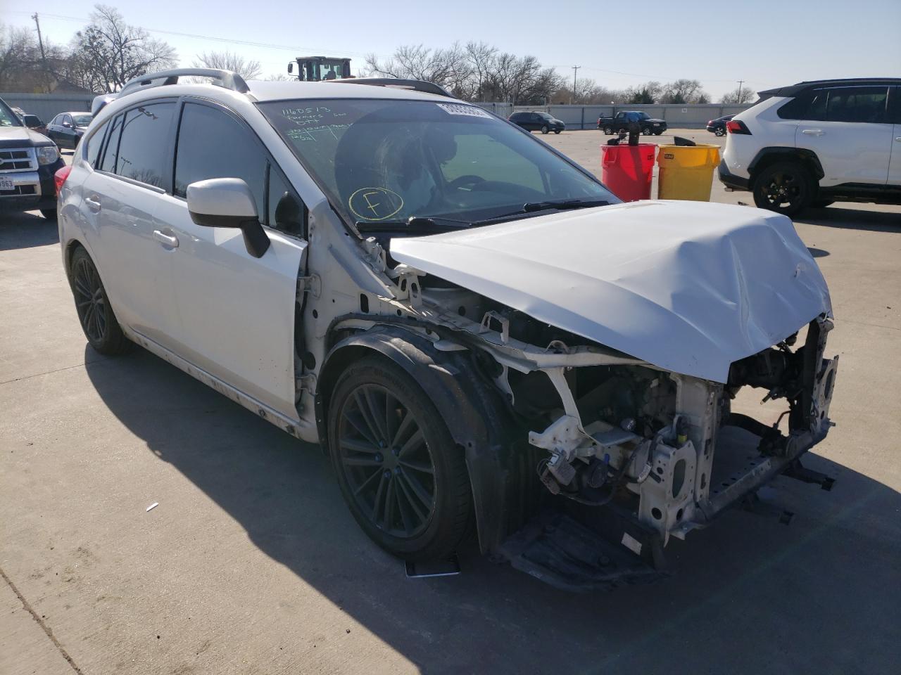 Photo 1 from auction – 2013 SUBARU IMPREZA SP with VIN JF1GPAL60D2888524