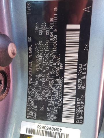 Photo 10 from auction – 2006 TOYOTA SIENNA CE with VIN 5TDZA23C06S583956