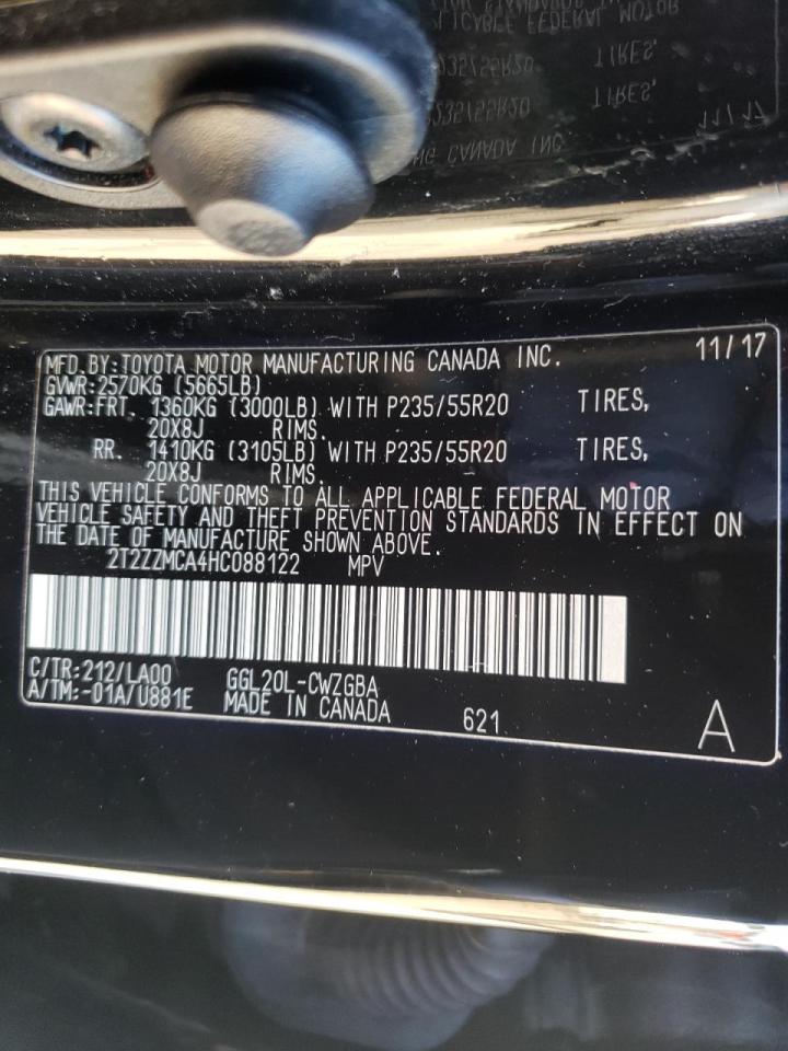 Photo 10 from auction – 2017 LEXUS RX 350 BAS with VIN 2T2ZZMCA4HC088122