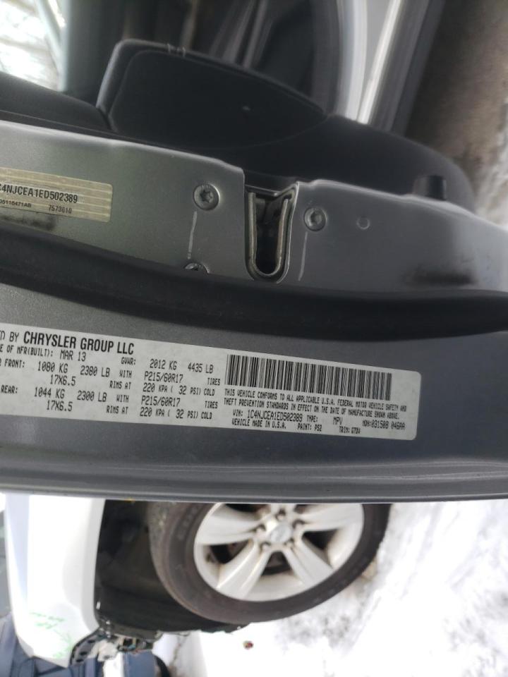 Photo 10 from auction – 2014 JEEP COMPASS LA with VIN 1C4NJCEA1ED502389