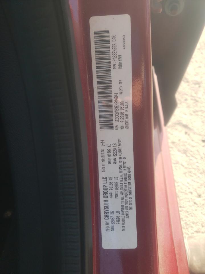 Photo 10 from auction – 2014 CHRYSLER 200 LX with VIN 1C3CCBAB3EN204841