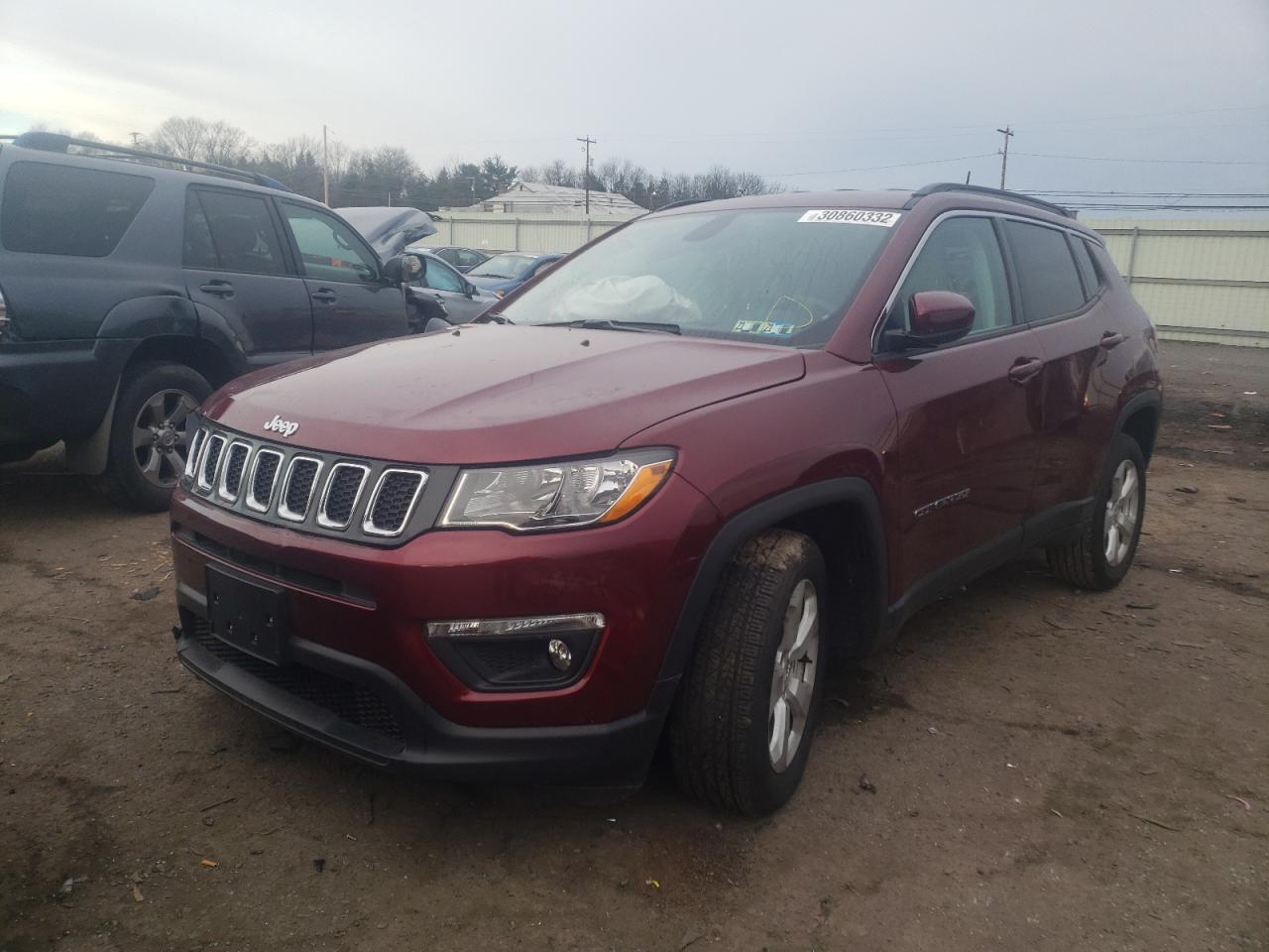 Photo 2 from auction – 2021 JEEP COMPASS LA with VIN 3C4NJDBB8MT541203