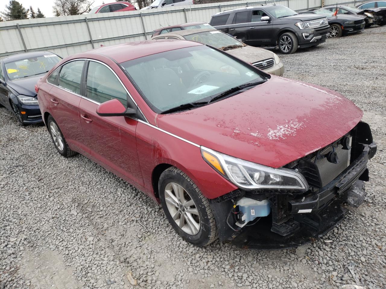 HYUNDAI SONATA SE 2016 with VIN 5NPE24AF8GH423772 - Photo from auction