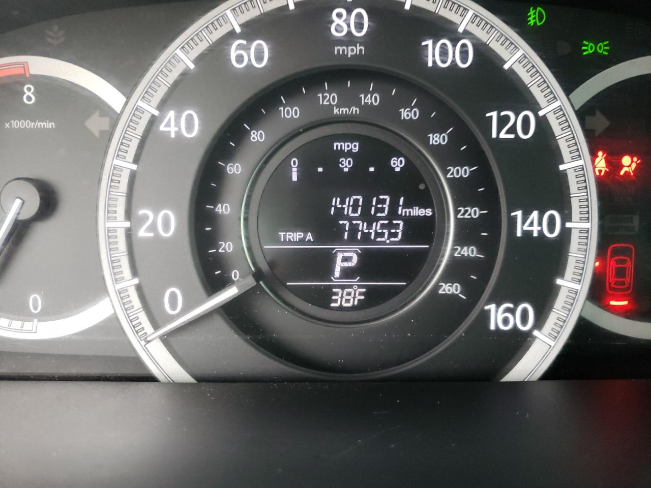 Photo 8 from auction – 2015 HONDA ACCORD EX with VIN 1HGCR2F7XFA258775