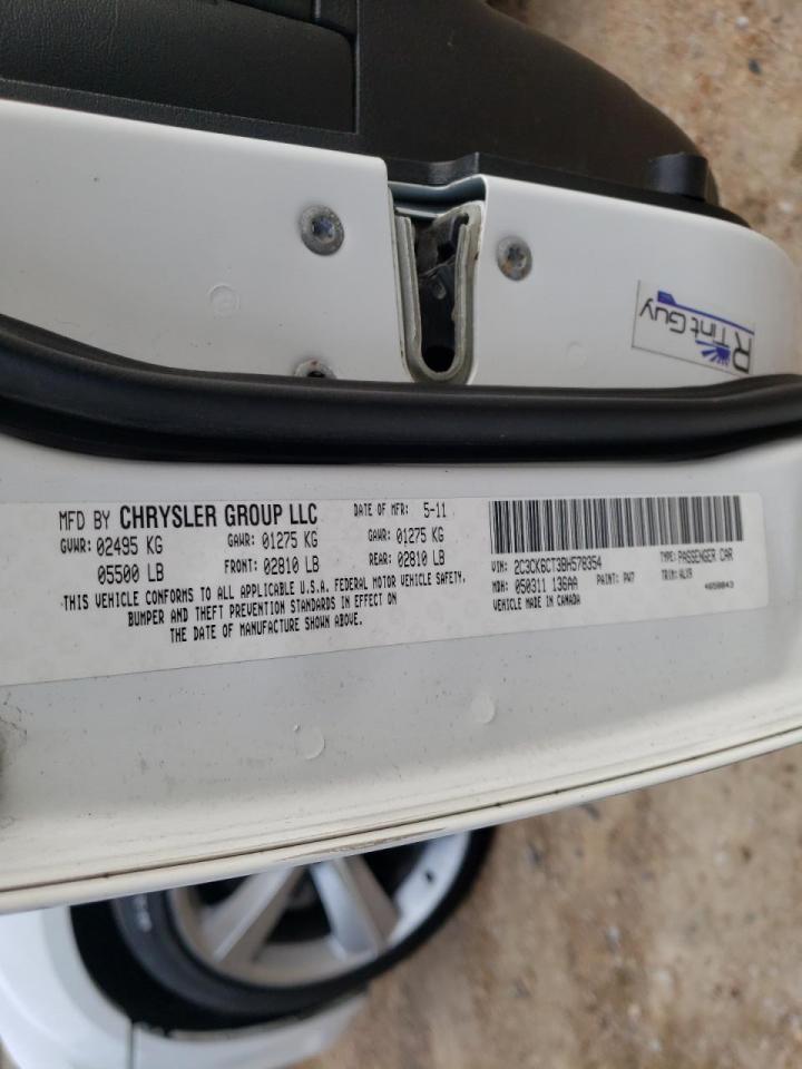 Photo 10 from auction – 2011 CHRYSLER 300C with VIN 2C3CK6CT3BH578354
