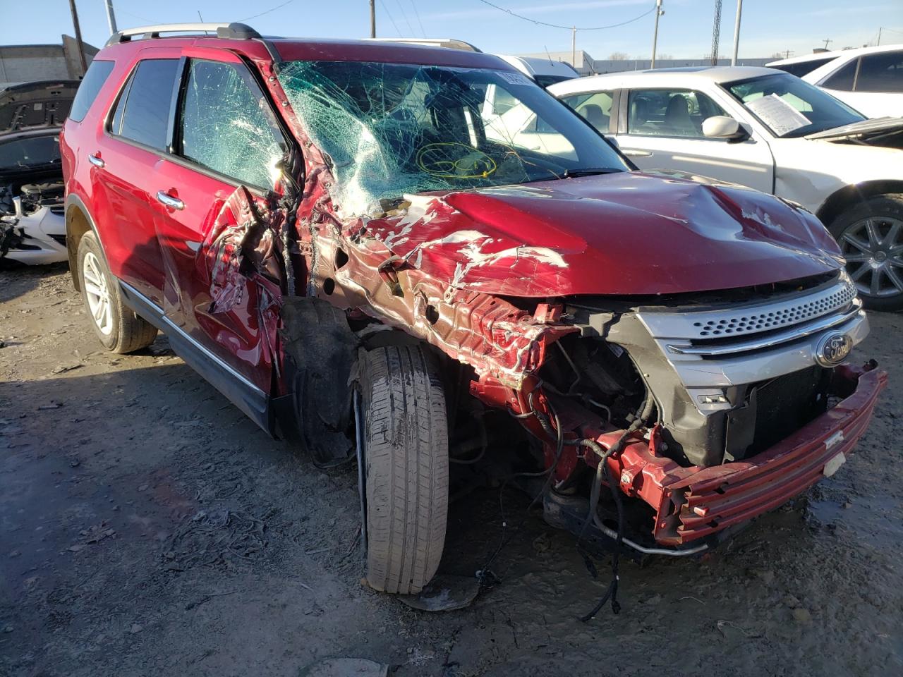 FORD EXPLORER X 2015 with VIN 1FM5K8D88FGB23359 - Photo from auction