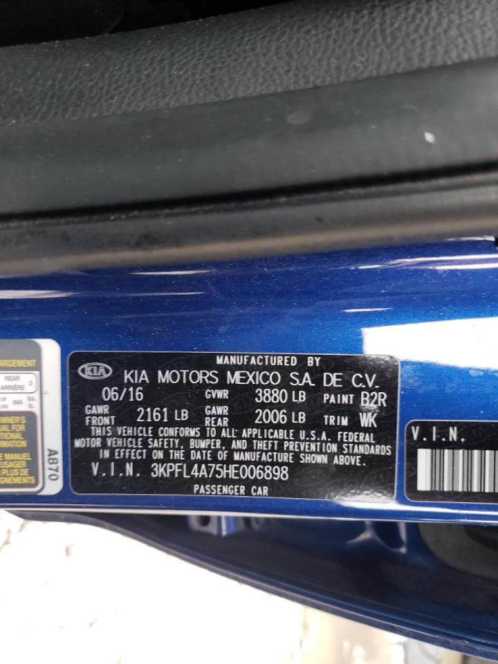Photo 10 from auction – 2017 KIA FORTE LX with VIN 3KPFL4A75HE006898
