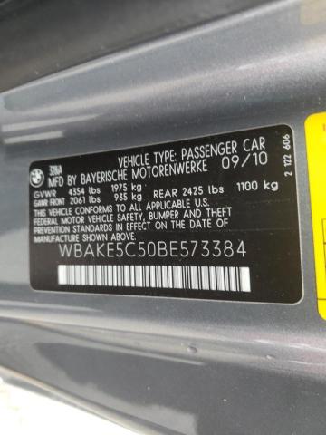 Photo 10 from auction – 2011 BMW 328 I SULE with VIN WBAKE5C50BE573384