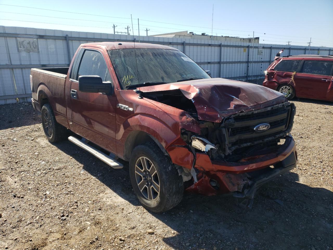 Photo 1 from auction – 2014 FORD F150 with VIN 1FTMF1CM9EKE89191