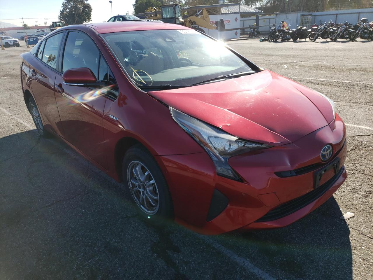 TOYOTA PRIUS 2018 with VIN JTDKBRFU3J3597629 - Photo from auction