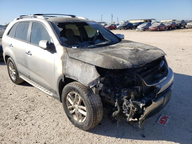 KIA SORENTO LX 2014 with VIN 5XYKT4A72EG489067 - Photo from auction