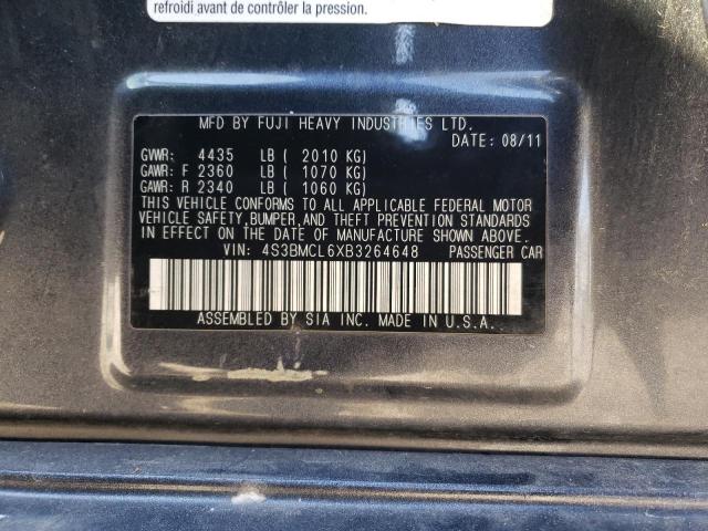 Photo 10 from auction – 2011 SUBARU LEGACY 2.5 with VIN 4S3BMCL6XB3264648
