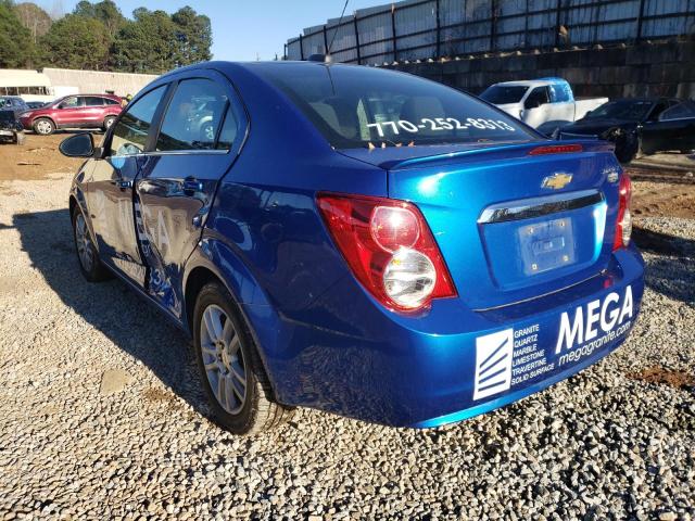 Photo 3 from auction – 2016 CHEVROLET SONIC LT with VIN 1G1JC5SH2G4163644