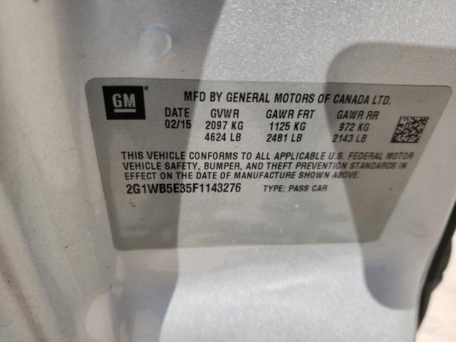 Photo 10 from auction – 2015 CHEVROLET IMPALA LIM with VIN 2G1WB5E35F1143276