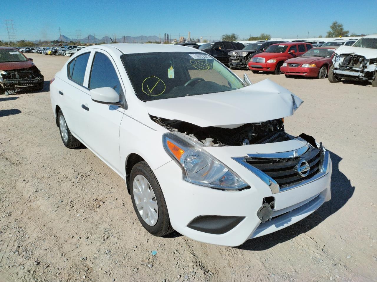 NISSAN VERSA S 2017 with VIN 3N1CN7APXHL847256 - Photo from auction